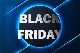 Download Black Friday Sale Banner with Neon Background Template - Black Collection