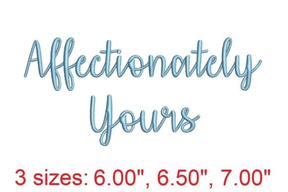 Download Affectionately Yours Embroidery Font - Font Collection