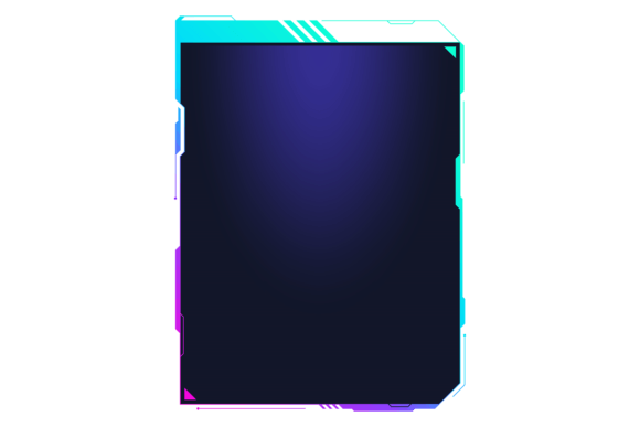 Download Futuristic Game Screen with Neon Black G - Black Collection