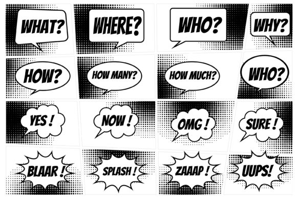Download Comic Speech Bubble Expression Graphic - Comic speech bubble Collection