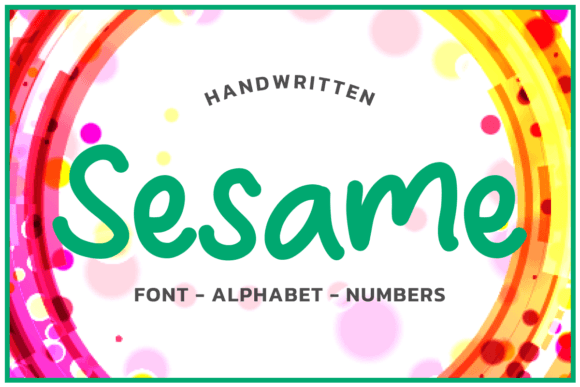 Download Sesame Street Green Font Aplhabet - Font Collection