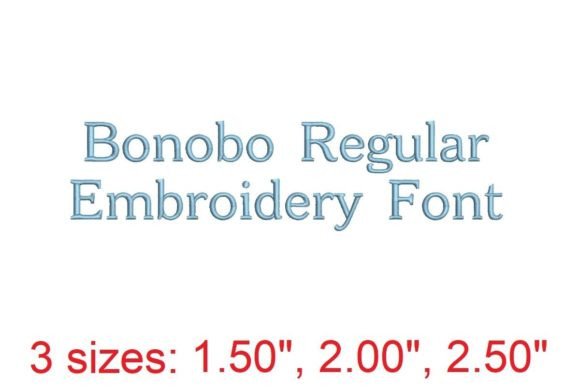 Download Bonobo Regular Embroidery Font - Font Collection