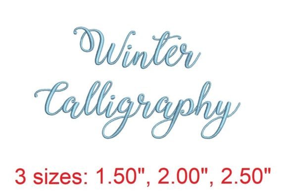 Download Winter Calligraphy Embroidery Font - Font Collection