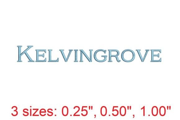 Download Kelvingrove Embroidery Font - Font Collection