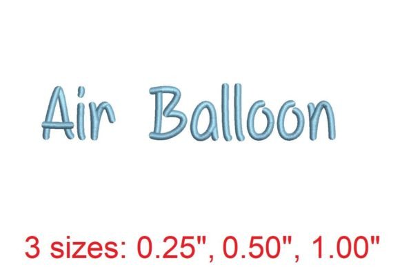 Download Air Balloon Embroidery Font - Font Collection