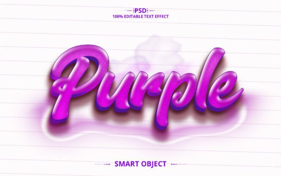 Download Purple Text Effect Design Font Effect - Font Collection