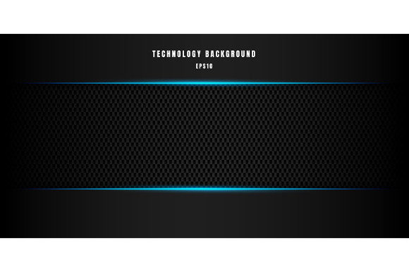 Download Technology Black Metallic Blue Lighting - Black Collection