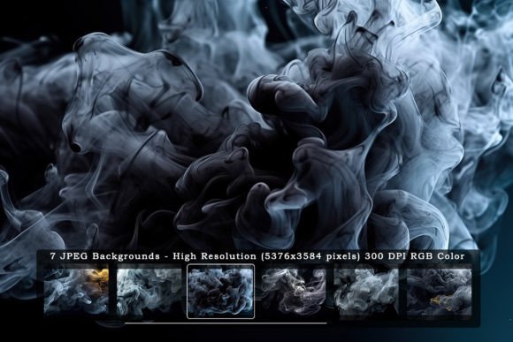 Download Vivid Black Smoke in Black Backgrounds - Black Collection