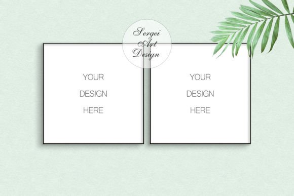 Download Square Black Frame Mockup, Digital Frame - Black Collection