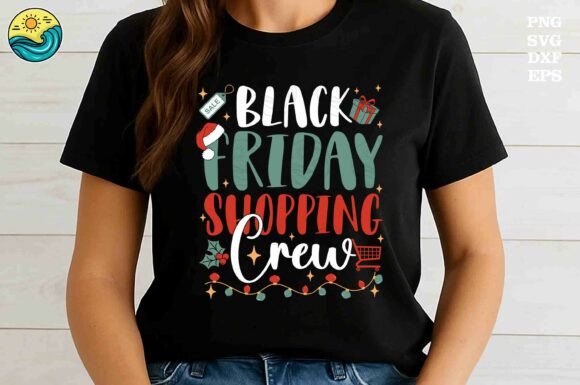 Download Black Friday Shopping Crew SVG PNG - Black Collection