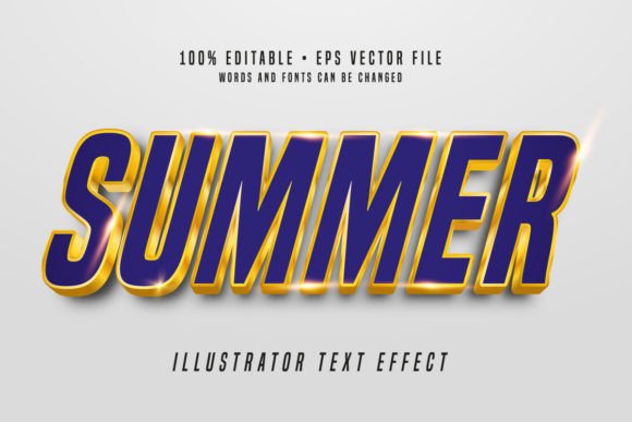 Download Summer 3D Illustrator Text Effect Font - Font Collection